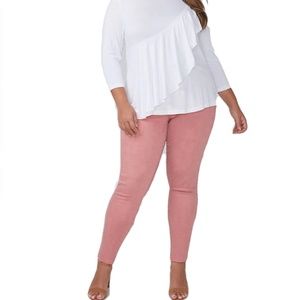 Lane Bryant Rose Super Stretch Skinny Ankle Jeans